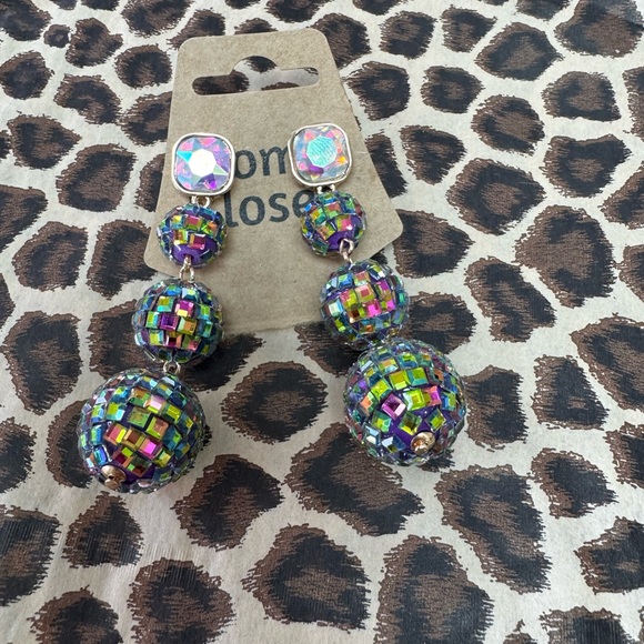 Jewelry - Colorful Mosaic Drop Earrings